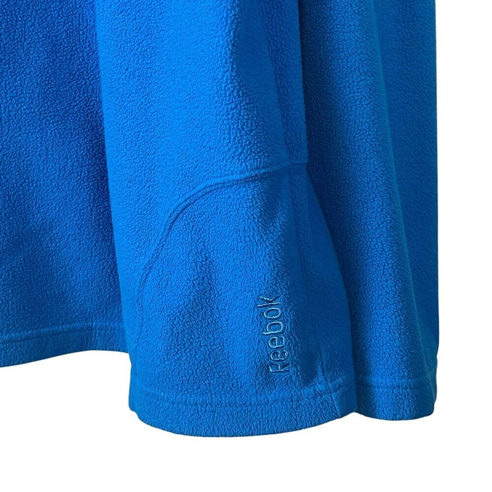 Reebok Men's Blue Fleece 1/4 Zip Pullover Sweatshirt XL Athletic Performance - Picture 6 of 8